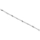 Sterling Silver Womens Round Black Diamond Mom Infinity Bracelet 1/10 Cttw