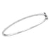 Sterling Silver Diamond Single Row Bangle Bracelet 1/3 Cttw