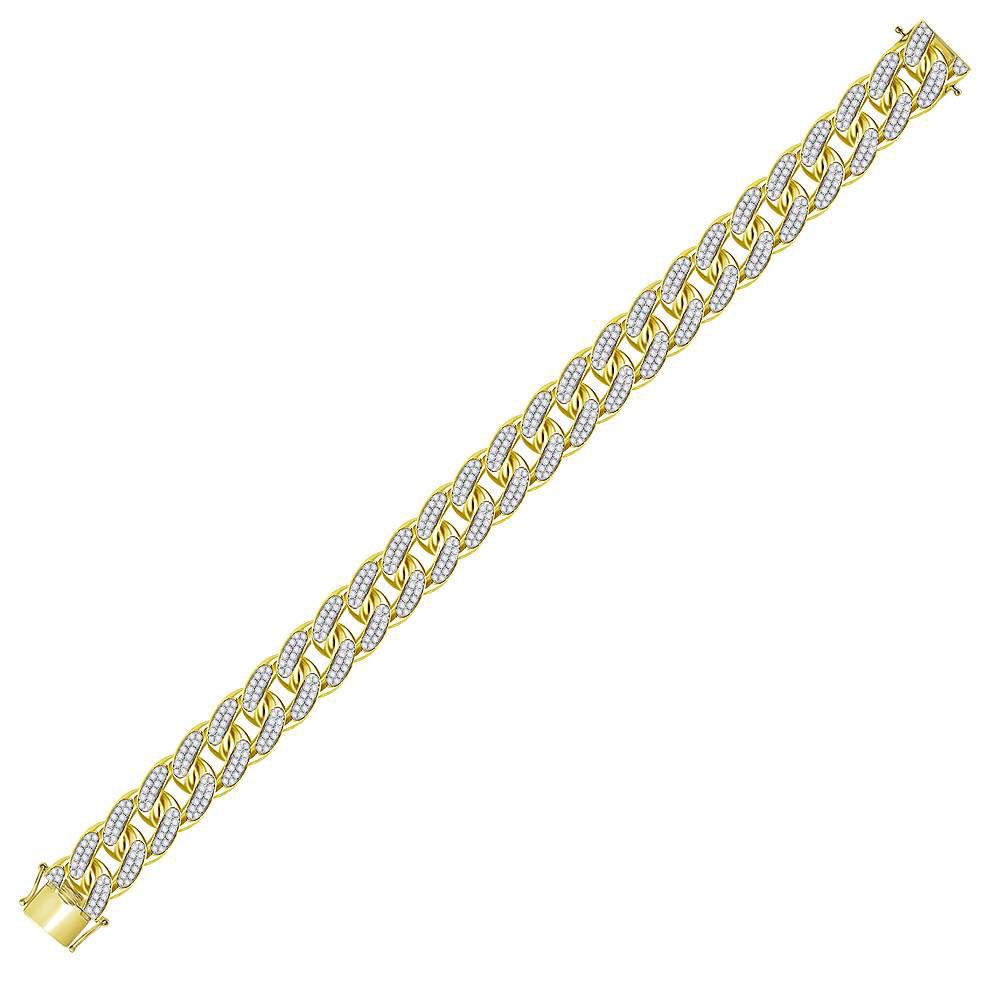 Mens Diamond Cuban Link Bracelet