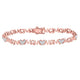 Rose-tone Sterling Silver Diamond Mom Mother Bracelet 1/5 Cttw