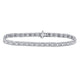 10K White Gold Diamond Tennis Bracelet 3/4 Cttw