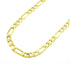 10K Yellow Gold Hollow Figaro Chain 4.5MM