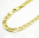 10K Yellow Gold Flat Mariner Chain 4MM