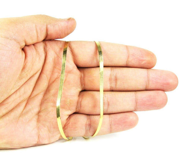 10K Yellow Gold Diamond Cut Herringbone Chain 9MM - Gold Americas