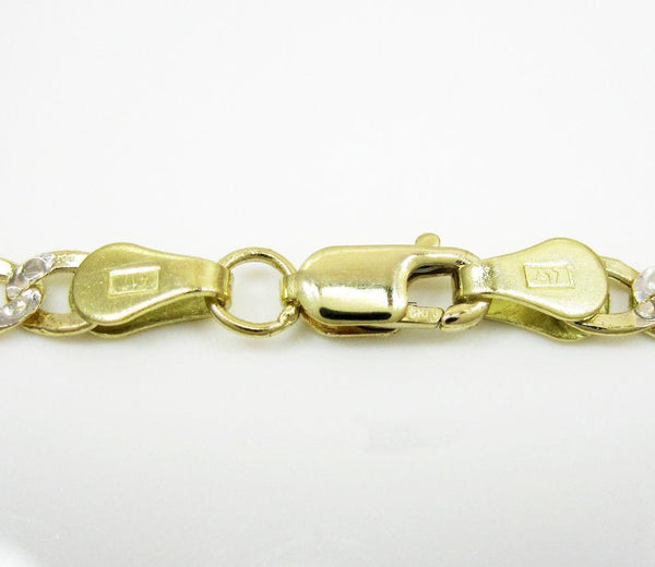 10K Yellow Gold Pave Miami Cuban Chain 7MM