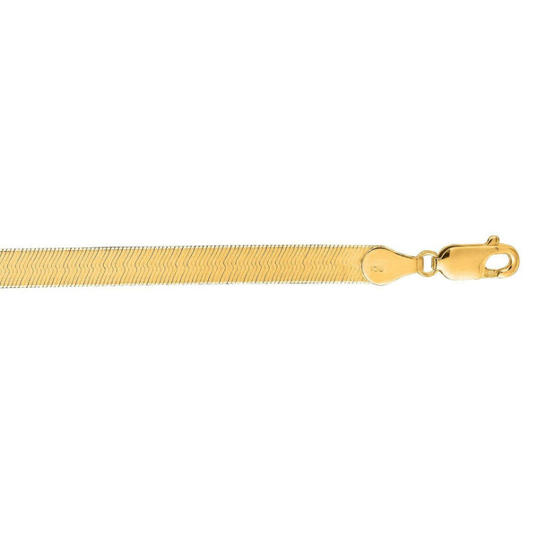 10K Yellow Gold Diamond Cut Herringbone Chain 9MM - Gold Americas