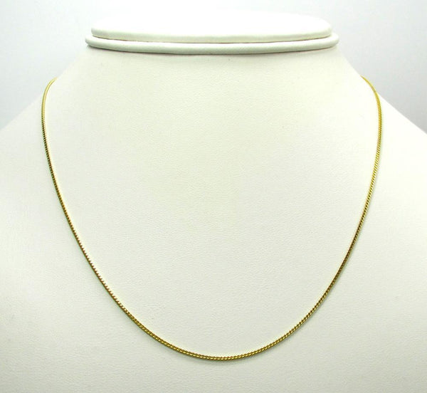 14K Yellow Gold Diamond Cut Franco Chain 1.1MM
