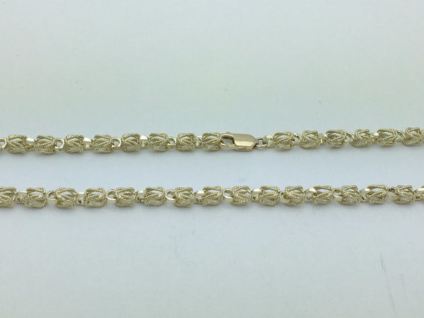 10K Yellow Gold Hollow Turkish Chain 7MM
