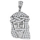 925 Sterling Silver Jesus Unisex Cubic Zirconia Pendant