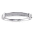Sterling Silver Diamond Five Row Bangle Bracelet 3/4 Cttw