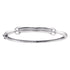 Sterling Silver Diamond Single Row Bangle Bracelet 1/5 Cttw