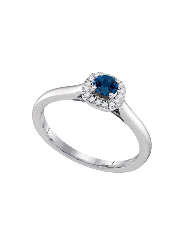 14kt White Gold Womens Round Ruby Diamond Striped Band Ring 1 Cttw - Gold Americas