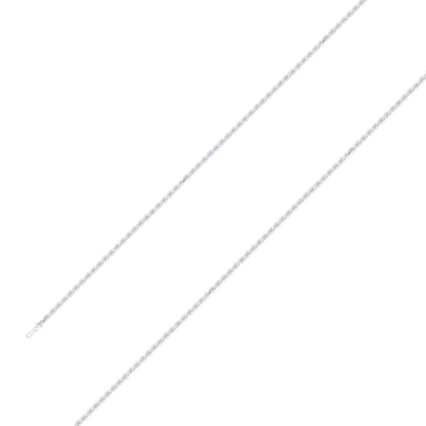925 Sterling 1.5mm Silver Rope Chain Size- 7" - Gold Americas