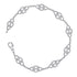 10K White Gold Diamond Linked Circle Fashion Bracelet 1/2 Cttw - Gold Americas