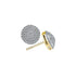 10K Yellow Gold Round Diamond Concentric Circle Frame Cluster Earrings 1/2 Cttw - Gold Americas