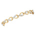 Gold Diamond Linked Teardrop Fashion Bracelet