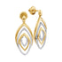10K Yellow Gold Round Diamond Dangle Earrings 1/3 Cttw - Gold Americas