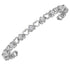 Sterling Silver Diamond Heart Bracelet 1.00 Cttw