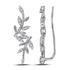 10K White Gold Round Diamond Floral Climber Earrings 1/5 Cttw - Gold Americas