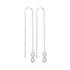 10K White Gold Round Diamond Infinity Threader Earrings 1/6 Cttw - Gold Americas