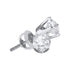 14K White Gold Round Diamond Solitaire Stud Earrings 1/4 Cttw