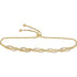 10K Yellow Gold Diamond Bolo Bracelet 1/2 Cttw