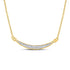 Round Diamond Curved Bar Pendant