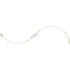 10K Yellow Gold Diamond Double Linked Heart Bracelet 1/5 Cttw