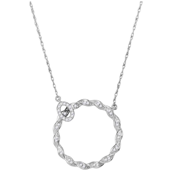 Round Diamond Circle Pendant