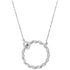 Round Diamond Circle Pendant