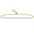 14K Yellow Gold Diamond Bolo Bracelet 1.00 Cttw