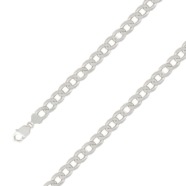 925 Sterling Silver 11mm E-Coated Classic Cuban Chain Size- 8" - Gold Americas