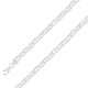 925 Sterling 11mm Silver Diamond Cut Mariner Chain Size- 7"