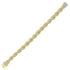 10K Yellow Gold Mens Diamond Rope Chain Bracelet 8-5/8 Cttw