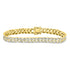 10K Yellow Gold Mens Diamond Cuban Link Bracelet 1-1/2 Cttw