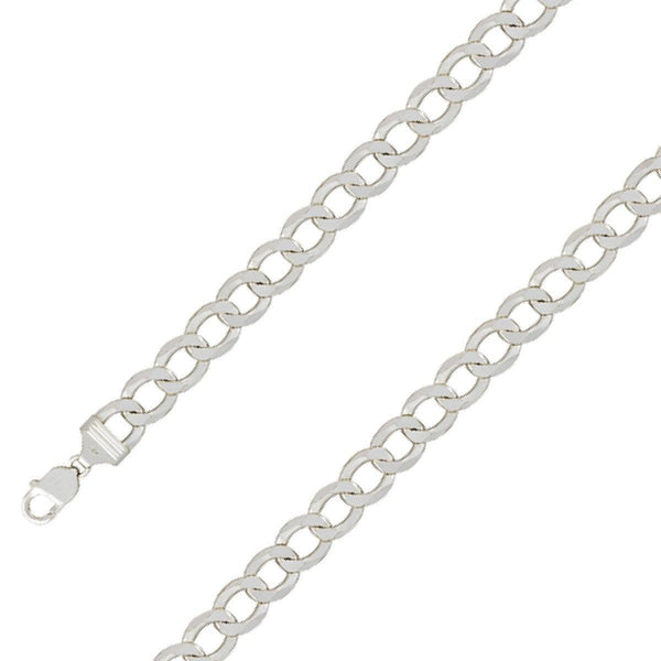 925 Sterling Silver 13mm E-Coated Classic Cuban Chain Size- 9" - Gold Americas