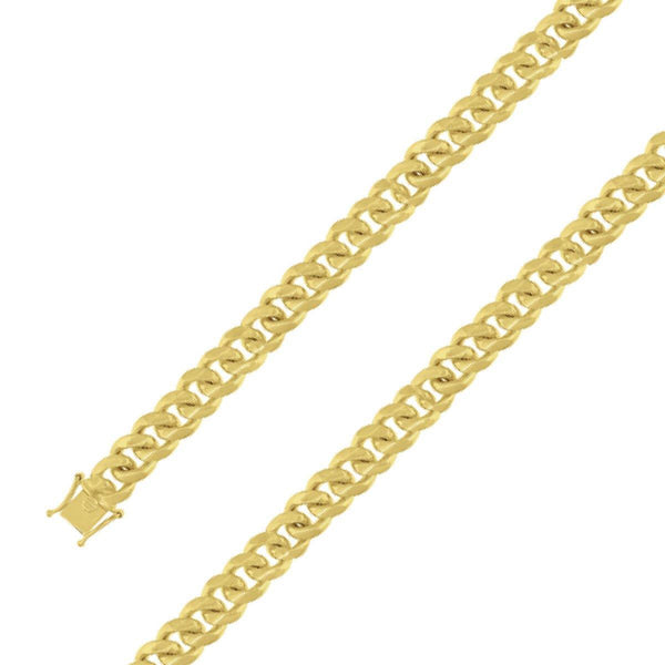 925 Sterling Silver 13mm Gold Plated Miami Cuban Chain Size- 8" - Gold Americas