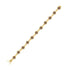10K Yellow Gold Round BrownDiamond Infinity Bracelet 2-1/5 Cttw