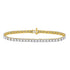 10K Yellow Gold Diamond Tennis Bracelet 2.00 Cttw