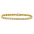 10K Yellow Gold Diamond Tennis Bracelet 3/4 Cttw