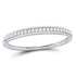 14K White Gold Diamond Triple Row Bangle Bracelet 5.00 Cttw