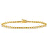 14K Yellow Gold Diamond Tennis Bracelet 4.00 Cttw