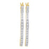 10K Yellow Gold Round Prong-set Diamond Slender Single Row Hoop Earrings 1/4 Cttw - Gold Americas