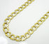 10K Yellow Gold Hollow Pave Cuban Chain Bracelet 3MM 7" 2.03 Gram - Gold Americas