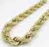 10K Yellow Gold Diamond Cut Rope Chain 10MM