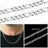 14K White Gold Hollow Figaro Chain 4MM - Gold Americas