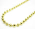 10K Yellow Gold Solid Diamond Cut Moon Chain 2.5MM 22" 13.00 Gram - Gold Americas