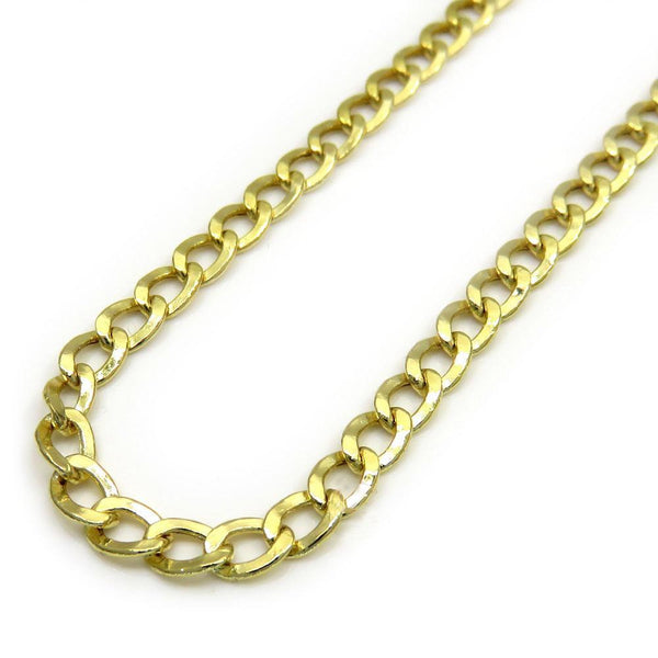 Yellow Gold Hollow Cuban Chain