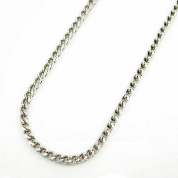 14K White Gold Solid Diamond Cut Franco Chain 1.1MM - Gold Americas