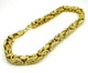 10K Yellow Gold Hollow Byzantine Chain Bracelet 3MM 9" 6.84 Gram